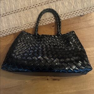 Genuine Leather Handmade Woven Handbag
